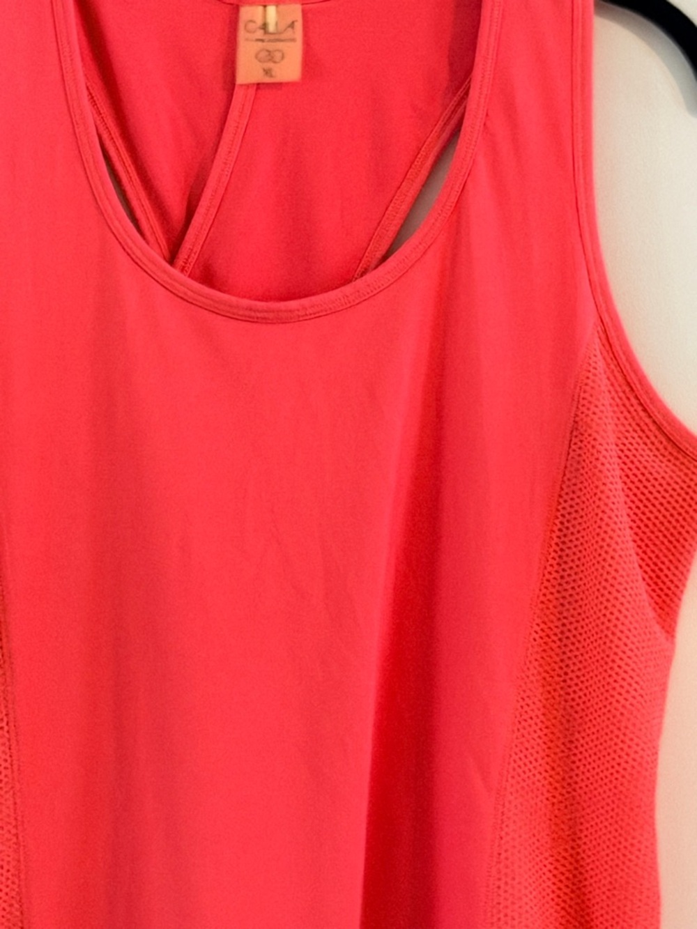 CALIA by Carrie Underwood Coral Mesh-Panel Athletic Tank Size XL - Picture 3 of 10